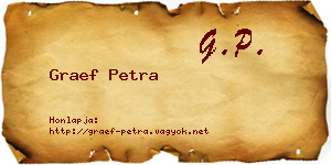 Graef Petra névjegykártya