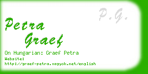 petra graef business card